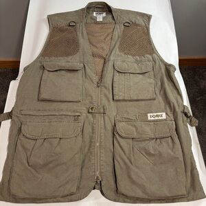 Domke PhoTOGS Vest Mens Beige Cotton Zip Mesh Photography Photographer Size XL